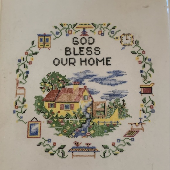 Ceramic Trivet Or Wall Hanging Vintage Cottagecore - Picture 3 of 9